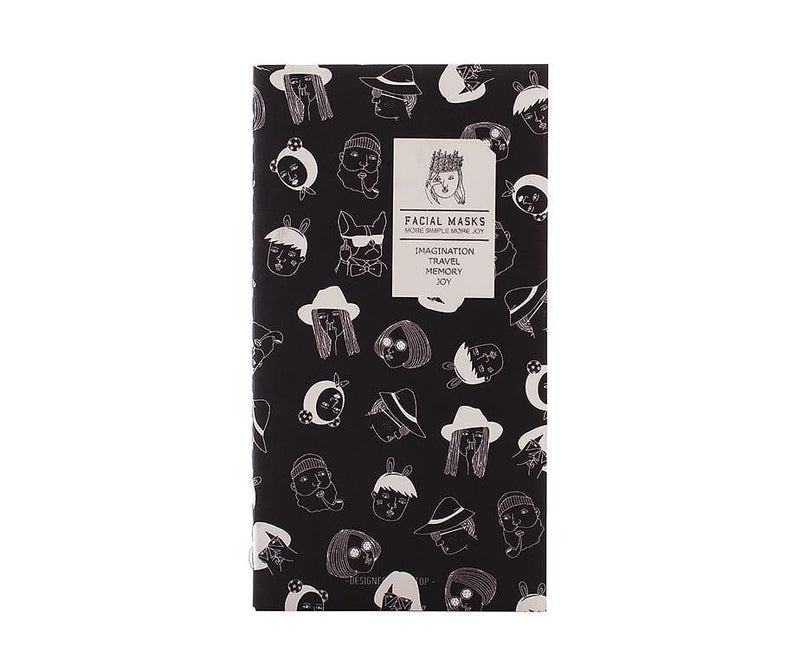 Facial Masks Human H5 Çizgisiz Not Defteri Siyah Bonvagon