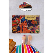 Fancy Doğal Koko Hindistan Cevizi Kapı Önü Paspas 60x40cm