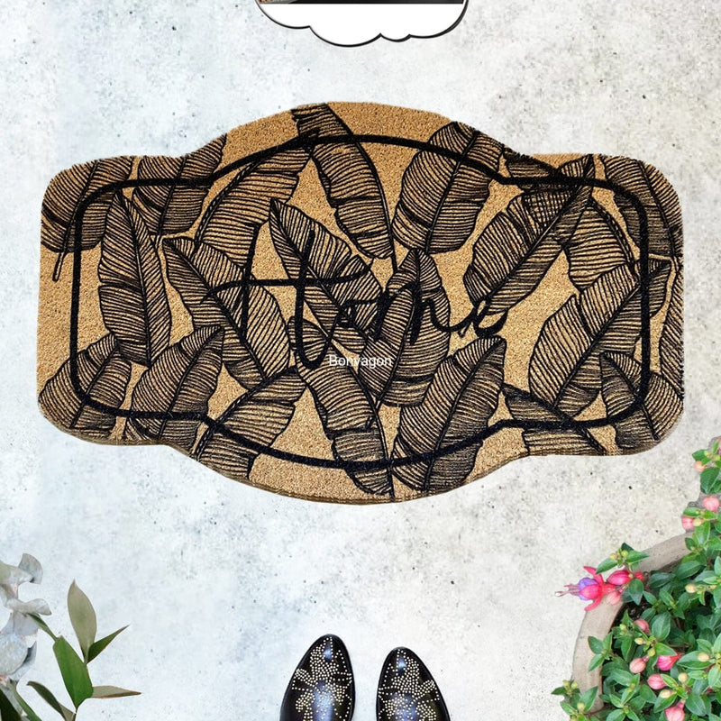 Feathers 45x75cm Doğal Koko Hindistan Cevizi Kapı Önü Paspas Morgen