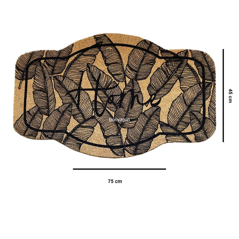 Feathers 45x75cm Doğal Koko Hindistan Cevizi Kapı Önü Paspas Morgen Bonvagon