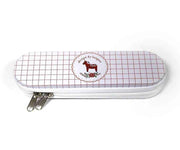 Fermuarlı Metal Kalem Kutusu Beyaz Bonvagon