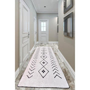 Fiona Ekru Dijital Baskılı Halı, Kaymaz Taban, Yıkanabilir Bonvagon