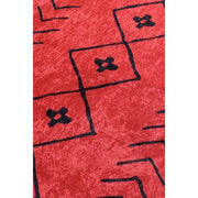 Fiona Kırmızı Dijital Baskılı Halı, Kaymaz Taban, Yıkanabilir Bonvagon