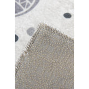 Fish White Dijital Baskılı Banyo Halısı, Kaymaz Taban, Yıkanabilir Bonvagon