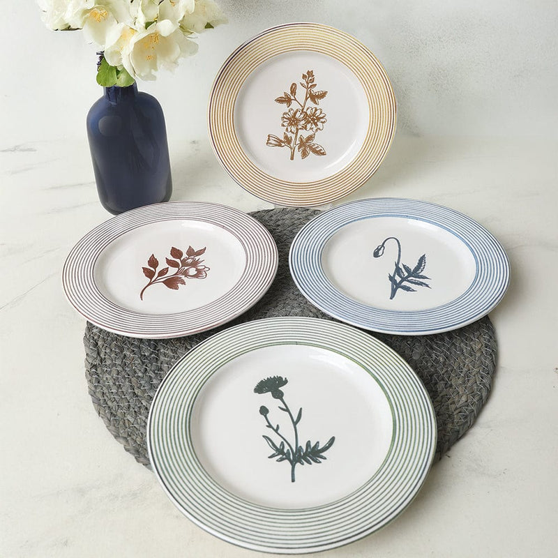 Floral Essence Assos Pasta Tabağı 22 Cm 4 Adet / 22890-93-94-22949 Bonvagon