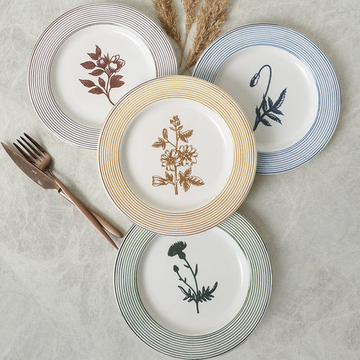 Floral Essence Assos Pasta Tabağı 22cm 4 Adet