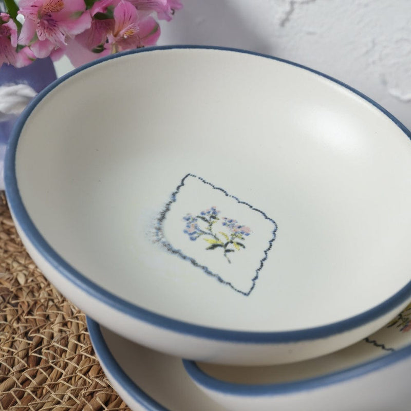 Floral Waves Halka Sosluk / Çerezlik 13 cm 6 Adet Bonvagon