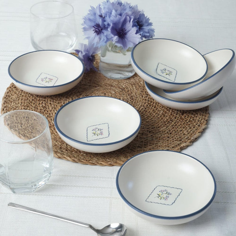 Floral Waves Halka Sosluk / Çerezlik 13 cm 6 Adet Bonvagon