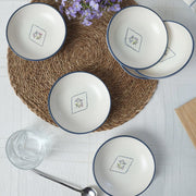 Floral Waves Halka Sosluk / Çerezlik 13 cm 6 Adet Bonvagon