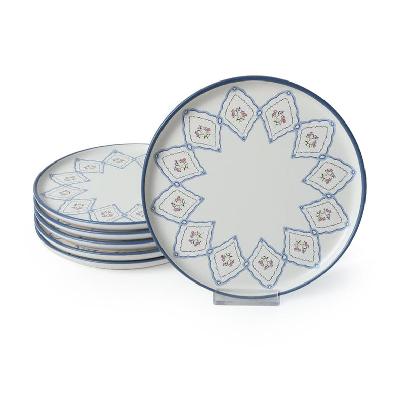 Floral Waves Nordic Pasta Tabağı 22 cm 6 Adet Bonvagon