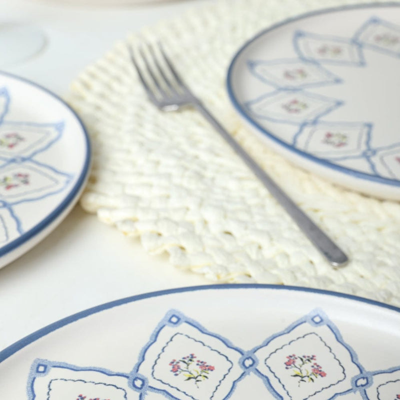 Floral Waves Nordic Pasta Tabağı 22 cm 6 Adet Bonvagon