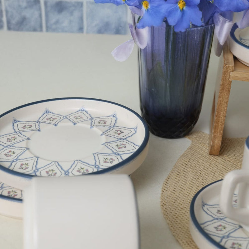 Floral Waves Stackable Çay Takımı 12 Parça 6 Kişilik Bonvagon