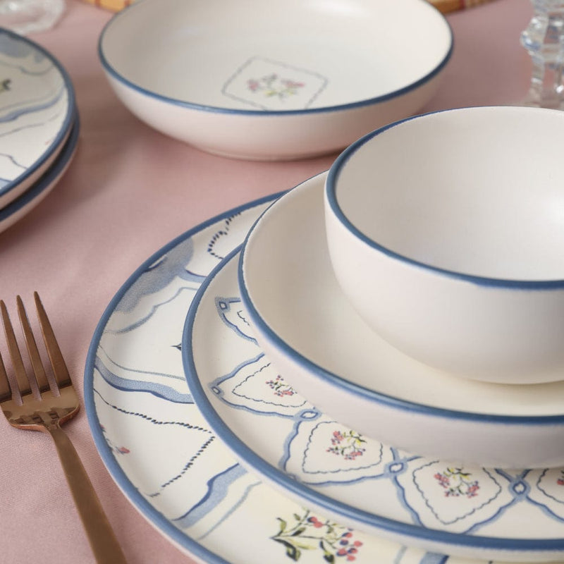 Floral Waves Yemek Takımı 24 Parça 6 Kişilik Bonvagon