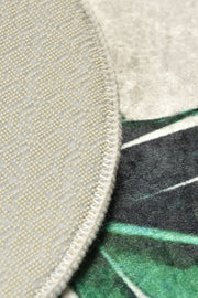 Floret Dijital Baskılı 2li Set Banyo Halısı, Kaymaz Taban, Yıkanabilir Bonvagon