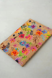 Flower Garden Doğal Koko Hindistan Cevizi Kapı Önü Paspas 60x40cm Bonvagon