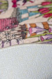 Flowerpot Dijital Baskılı 2li Set Banyo Halısı, Kaymaz Taban, Yıkanabilir Bonvagon