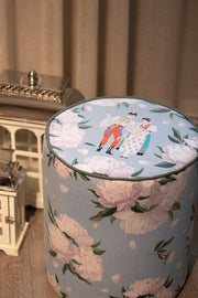 Flowers Blue White Puf Bonvagon