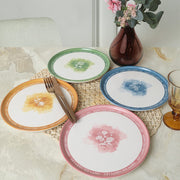 Flowers Mottolu Nordic Pasta Tabağı 22cm 4 Adet Bonvagon