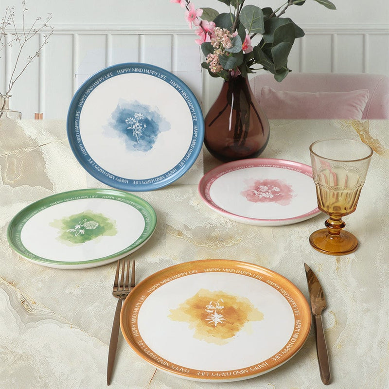 Flowers Mottolu Nordic Pasta Tabağı 22 Cm 4 Adet 22804-05 Bonvagon