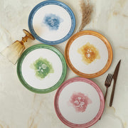 Flowers Mottolu Nordic Pasta Tabağı 22 Cm 4 Adet 22804-05 Bonvagon