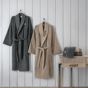 Folk Art Aile Bornoz Seti Yamka Bej Antrasit Bonvagon