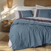 Folk Art Çift Kişilik Nevresim Takımı Polku Gri Bonvagon