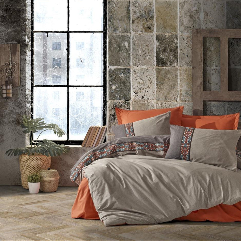 Folk Art Çift Kişilik Nevresim Takımı True Tarçın Bonvagon