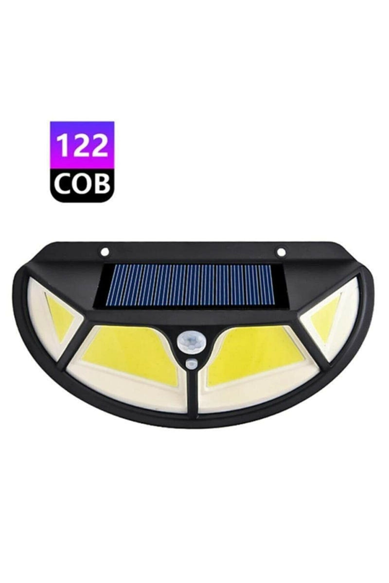 Fonksiyonel Sensörlü 122 LED Aydınlatma Solar Bahçe Lambası