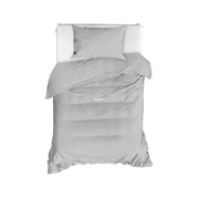 Fresh Color İrene Gri Düz Renk Nevresim Seti (Çarşafsız) %100 Doğal Pamuk Ranforce Bonvagon