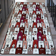 Funny Cats Kediler River Dijital Baskılı Dekoratif Halı, Kaymaz Taban, Yıkanabilir Bonvagon