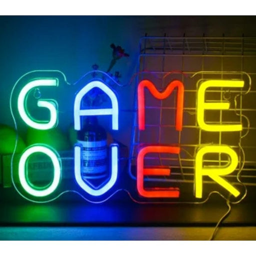 GAME OVER Tasarımlı Neon Led Bonvagon