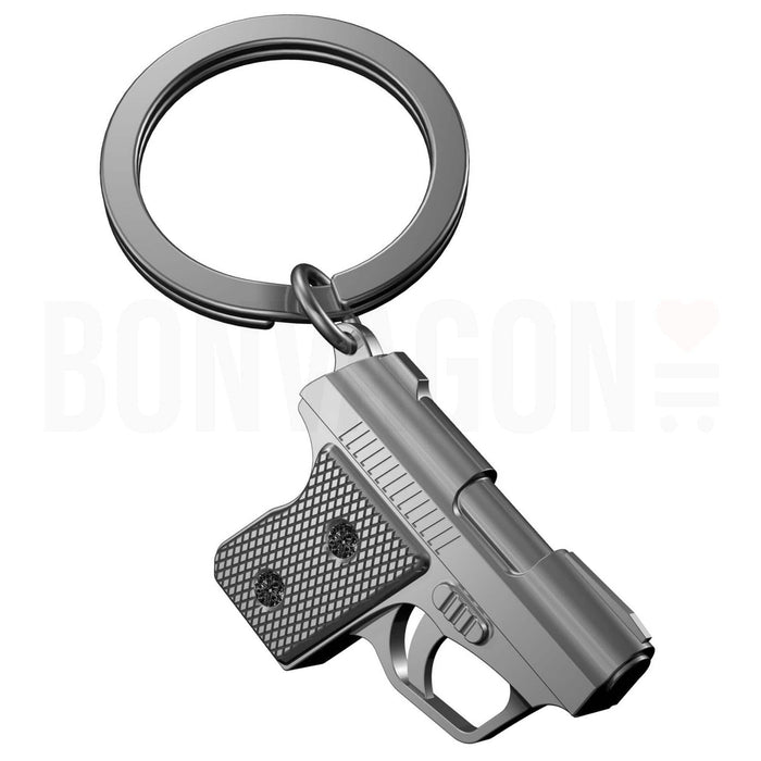 Gangster Silah Anahtarlık Çelik Halkalı Metalmorphose Bonvagon