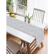Geometrik Desenli Dijital Baskılı Modern Süet Runner