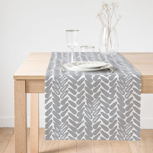 Geometrik Desenli Dijital Baskılı Modern Süet Runner