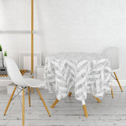 Geometrik Desenli Mermer Zeminli Modern Leke Tutmaz Masa Örtüsü Bonvagon