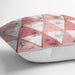 Geometrik Üçgen Şekilli Mermer Desenli Yastık Kırlent Kılıfı 43x43cm Bonvagon