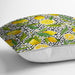 Geometrik ve Limon Desenli 3D Dijital Baskılı Yastık Kırlent Kılıfı 43x43cm Bonvagon