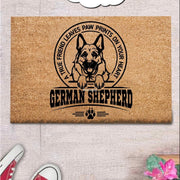 German Shepherd Doğal Koko Hindistan Cevizi Kapı Önü Paspas 60x40cm Bonvagon