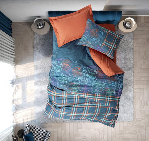 Girls & Boys Genç Ranforce Nevresim Takımı Tek Kişilik Pleds Tarçın Bonvagon