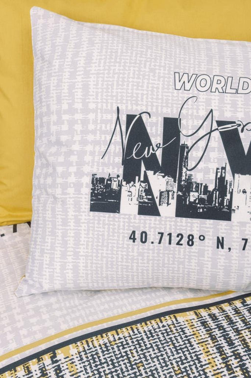 Girls & Boys Genç Ranforce Nevresim Takımı Tek Kişilik World Wide Hardal Bonvagon