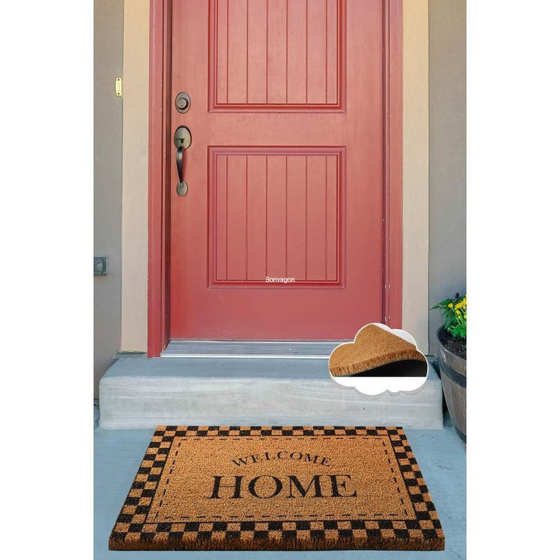 Glamour Black Doğal Koko Hindistan Cevizi Kapı Önü Paspas 60x40cm