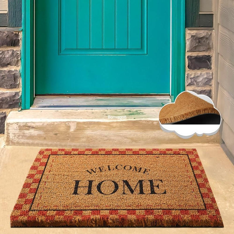 Glamour Red Doğal Koko Hindistan Cevizi Kapı Önü Paspas 60x40cm