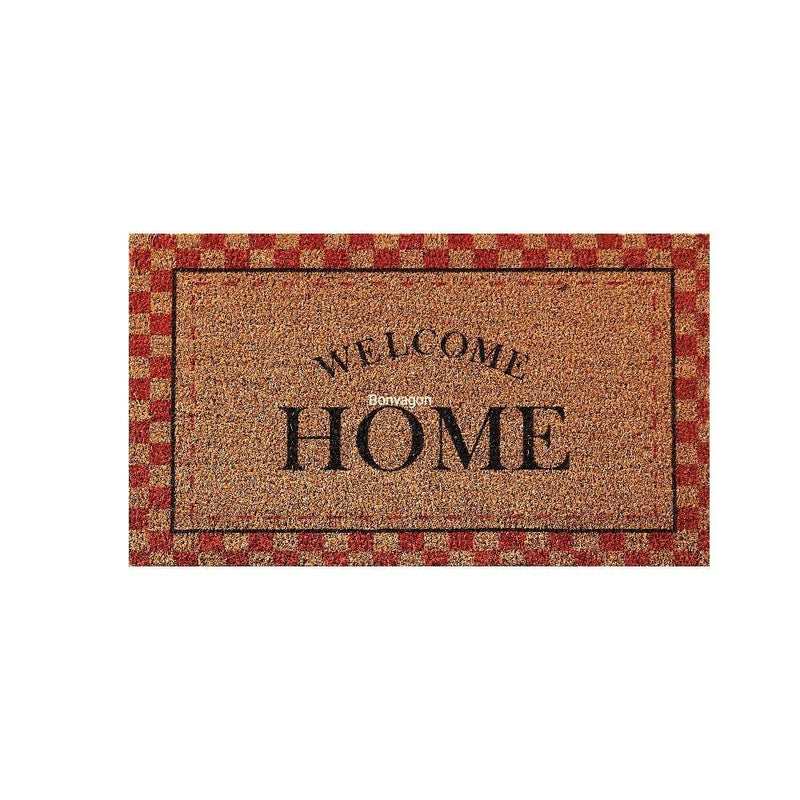 Glamour Red Doğal Koko Hindistan Cevizi Kapı Önü Paspas 60x40cm Bonvagon