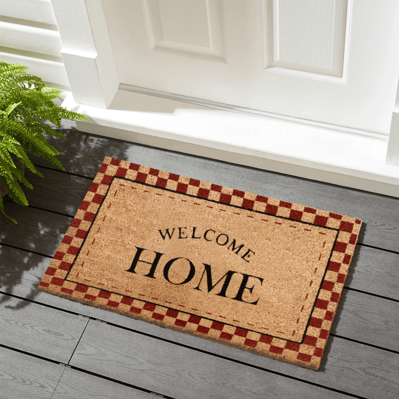 Glamour Red Doğal Koko Hindistan Cevizi Kapı Önü Paspas 60x40cm Bonvagon