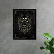Gold Serisi Aslan Yüzü Tablo Bonvagon