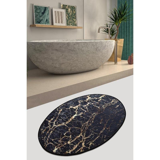 Goldes Oval 60x90cm Dijital Baskılı Halı, Kaymaz Taban, Yıkanabilir Bonvagon