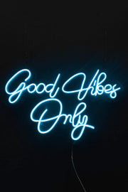 Good Vibes Only Yazılı v3 Neon LED Işıklı Tablo Duvar Dekorasyon