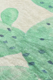 Green 2li Set Dijital Baskılı Banyo Halısı, Kaymaz Taban, Yıkanabilir Bonvagon