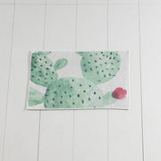 Green 40x60cm Dijital Baskılı Banyo Halısı, Kaymaz Taban, Yıkanabilir Bonvagon