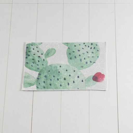 Green 40x60cm Dijital Baskılı Banyo Halısı, Kaymaz Taban, Yıkanabilir Bonvagon